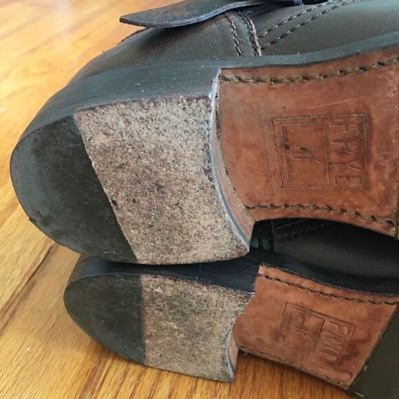 FRYE Veronica Tall Brown Leather Slouch Boots | Size 6.5 - Picture 9 of 15